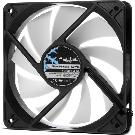 Вентилятор для корпуса Fractal Design Silent Series R3 120 mm FD-FAN-SSR3-120-WT