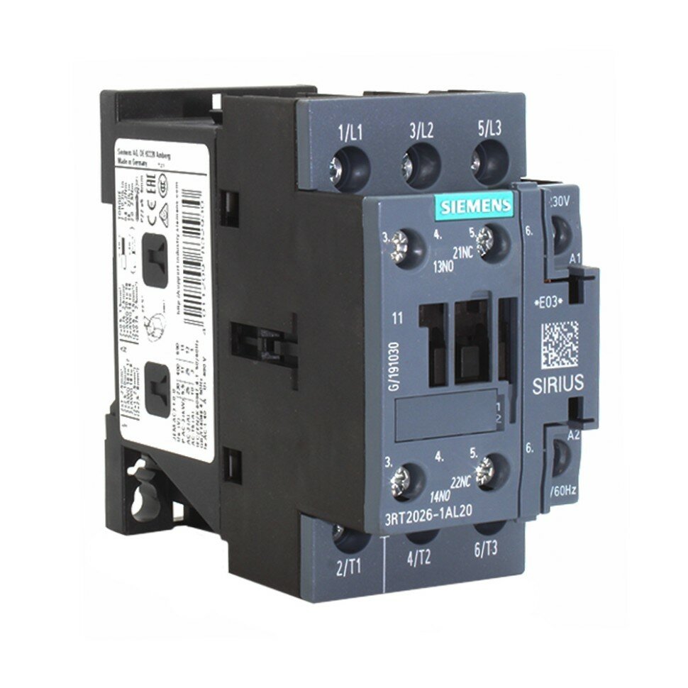 Siemens 3RT2026-1AL20 Контактор (Катушка 230V 50-60Hz)