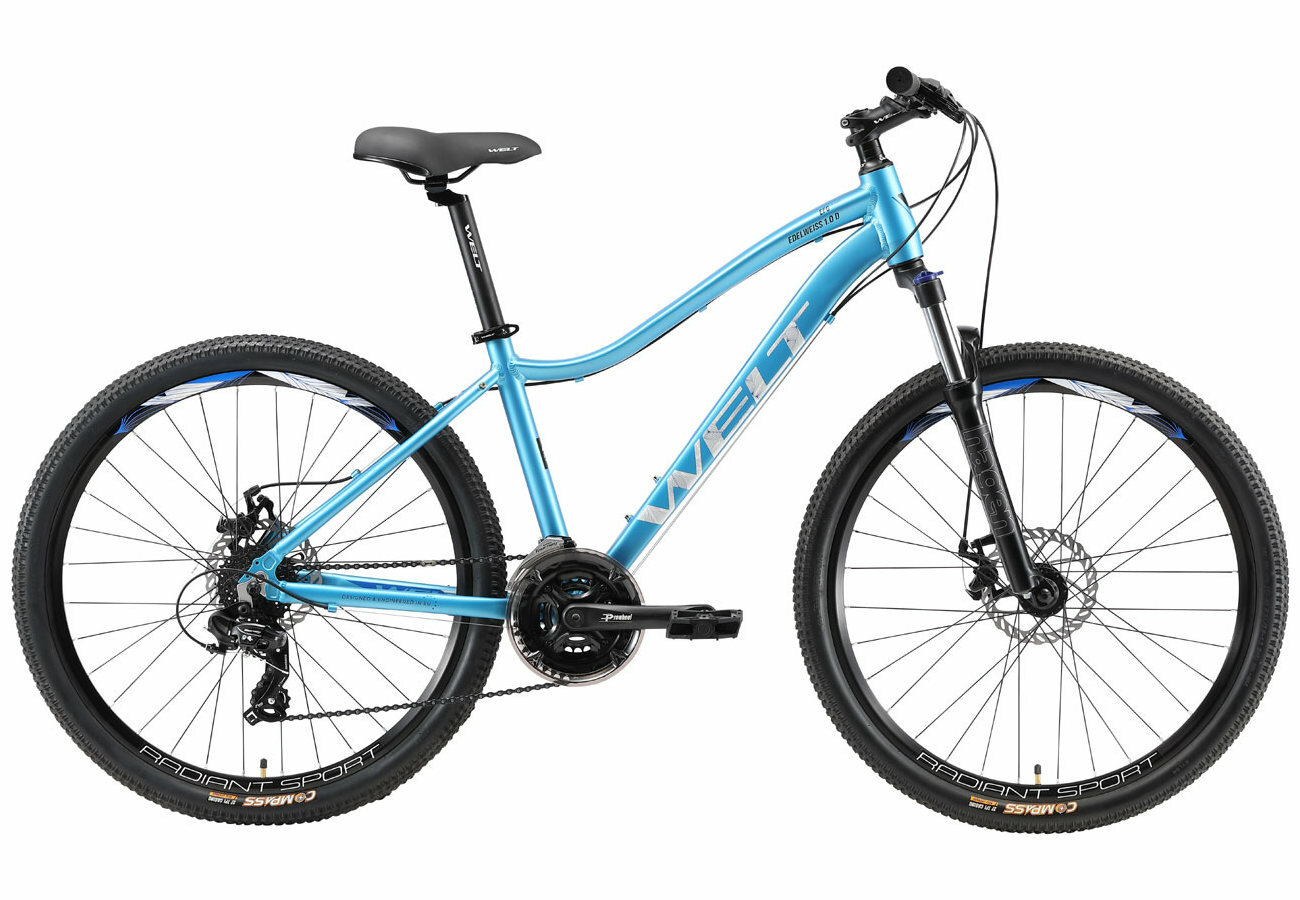 Женский велосипед Welt Edelweiss 1.0 D 26 год 2022 ростовка 155 цвет Синий