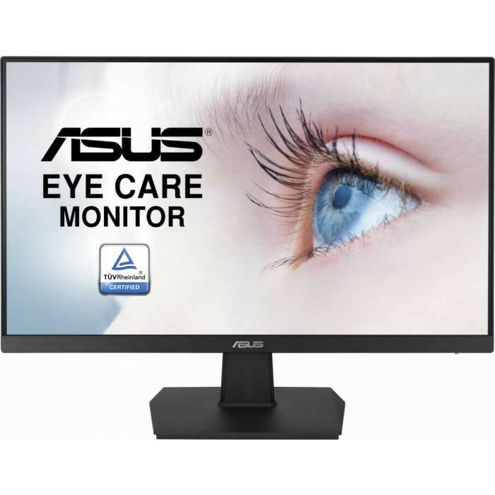 Монитор ASUS 27" VA27EHE IPS LED, 1920x1080, 5ms, 250 cd/m2, 178°/178°, 100M:1, D-sub, HDMI, Frameless, Eye Care, GamePlus Tec, 75Hz, Adaptive-Sync, Tilt, VESA, Black, 90LM0550-B01170 ( VA27EHE, дисплей ЖК, LCD, Full HD, VGA )