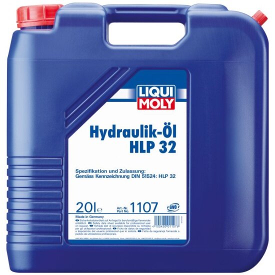 Гидравлическое масло LIQUI MOLY Hydraulikoil HLP 32 минеральное 20 л