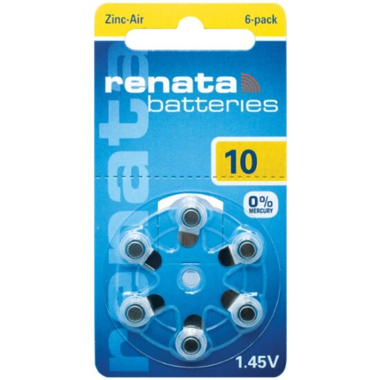 Элемент питания RENATA Zinc-Air 10 бл 6