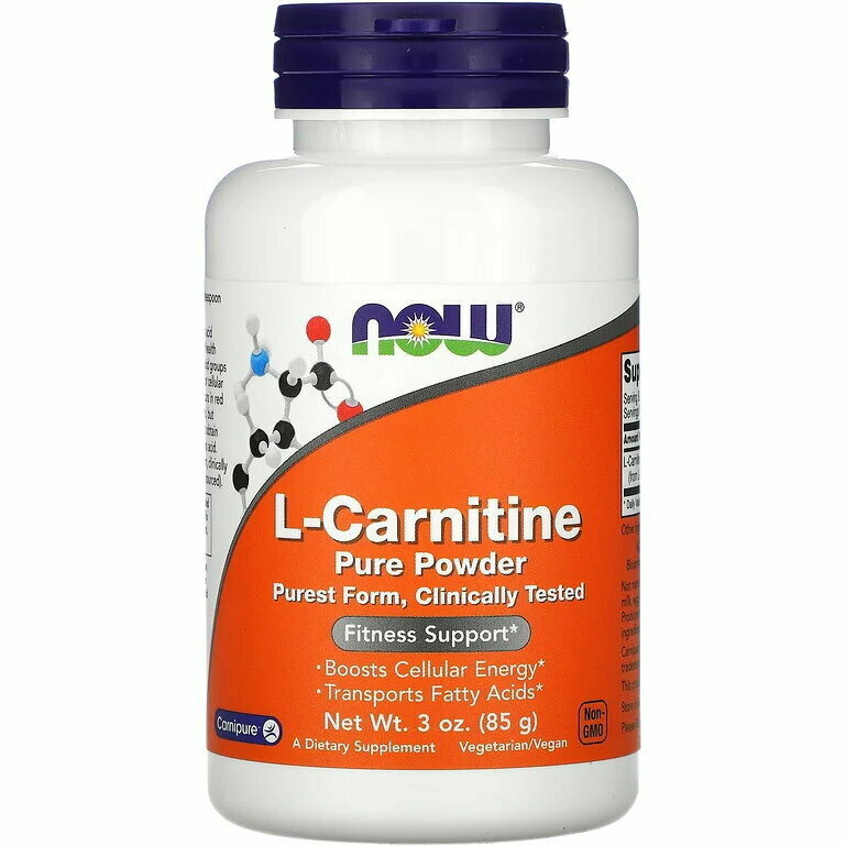 NOW Foods L-Carnitine 100% Pure Powder 85г