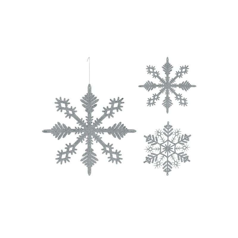 фото Подвесная декорация Home Collection Снежная зима Снежинка 28х28см 1 шт