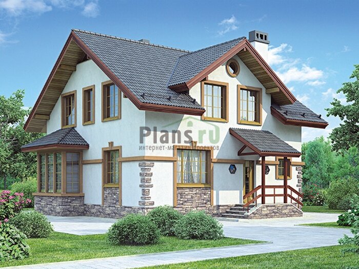 Проект дома Plans-43-43 (141 кв.м, кирпич) - фотография № 1