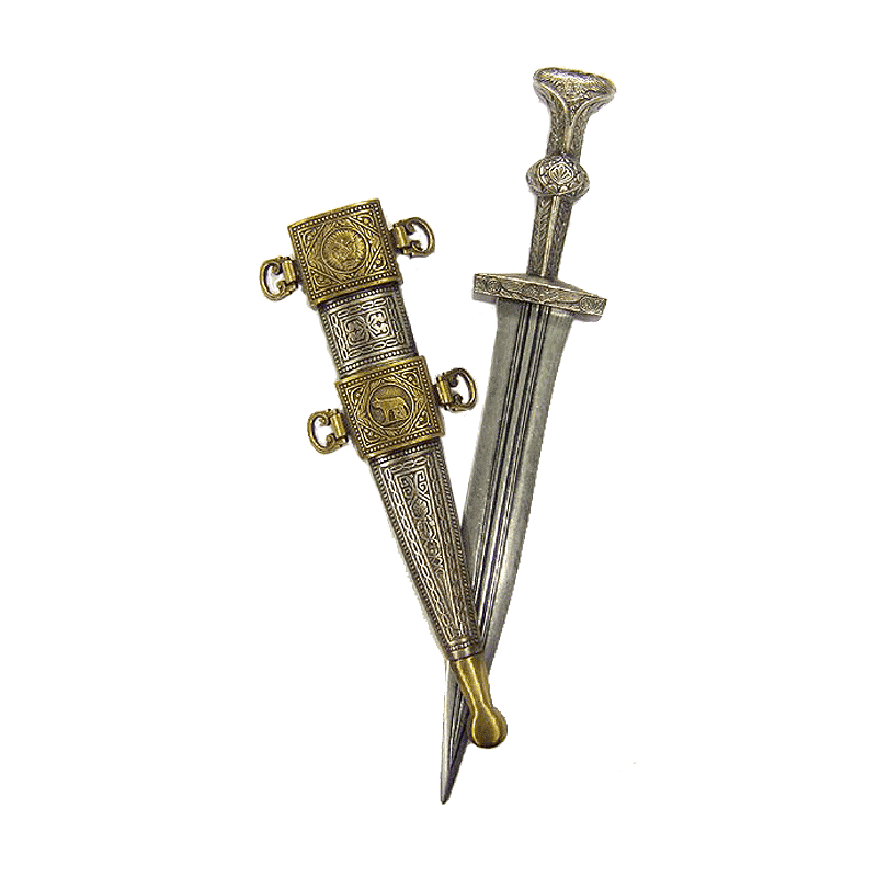 Декоративное сувенирное оружие - Кинжал римский в ножнах, 1 век до н. э.
