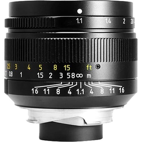 Объектив 7Artisans M50mm F1.1 Leica M Mount Чёрный