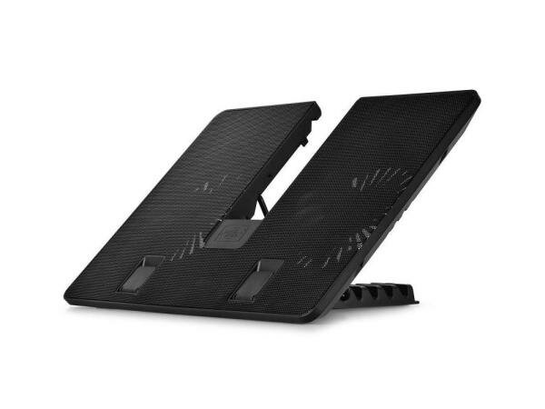 Подставка для ноутбука 15.6 Deepcool U PAL 390x280x28mm 1xUSB 765g 26dB черный DP-N214A5-UPAL
