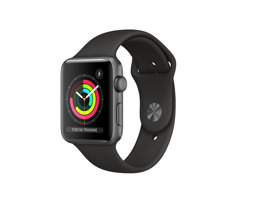 Умные часы Apple Watch Series 3 38mm Global Space Gray Aluminum Black Sport (GPS)