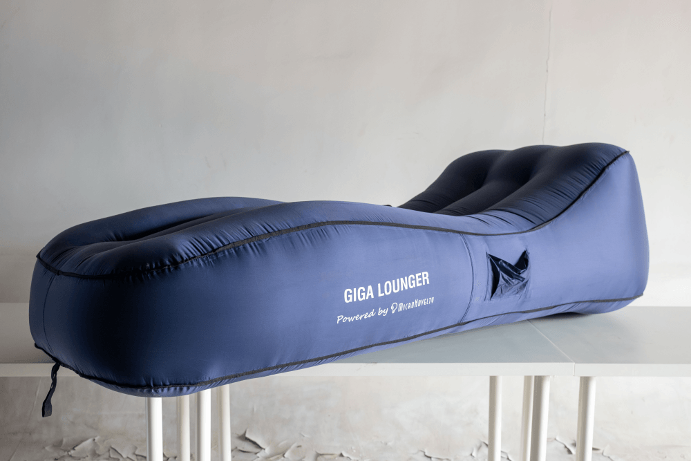 Надувной матрас-шезлонг Aerogogo GIGA CS1 синий - фотография № 6
