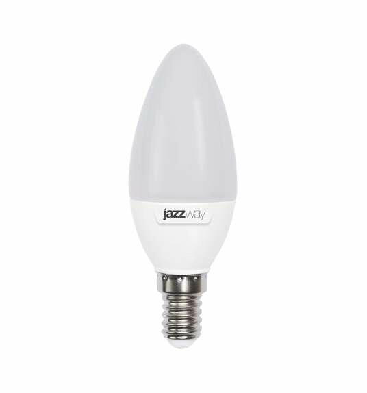 Лампа светодиодная PLED-SP C37 7Вт свеча 5000К холод. бел. E14 560лм 230В JazzWay 1027832-2 (5шт.в упак.)