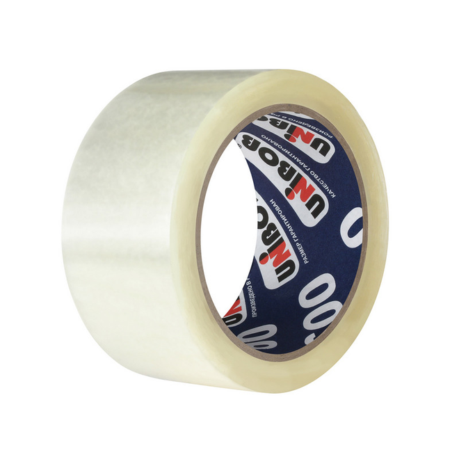 фото Unibob Клейкая лента упаковочная Unibob 600 48ммх66мх45мкм, прозрачная