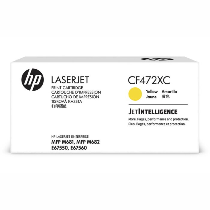 Картридж HP 657X, желтый / 23000 страниц для CLJ MFP M681/M682 (белая упаковка) (CF472XC)