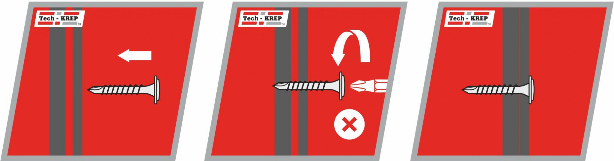 фото Саморез Tech-Krep 4,2х16 мм по металлу, с пресс-шайбой острый, темно-зеленые KP RAL 6005, 200 шт