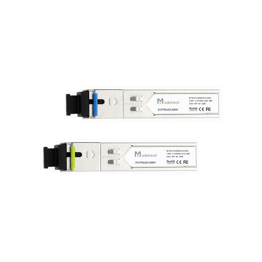 Комплект SFP WDM 125 Гбит/с 10 км 1310 | 1550 нм SC SMF DDM