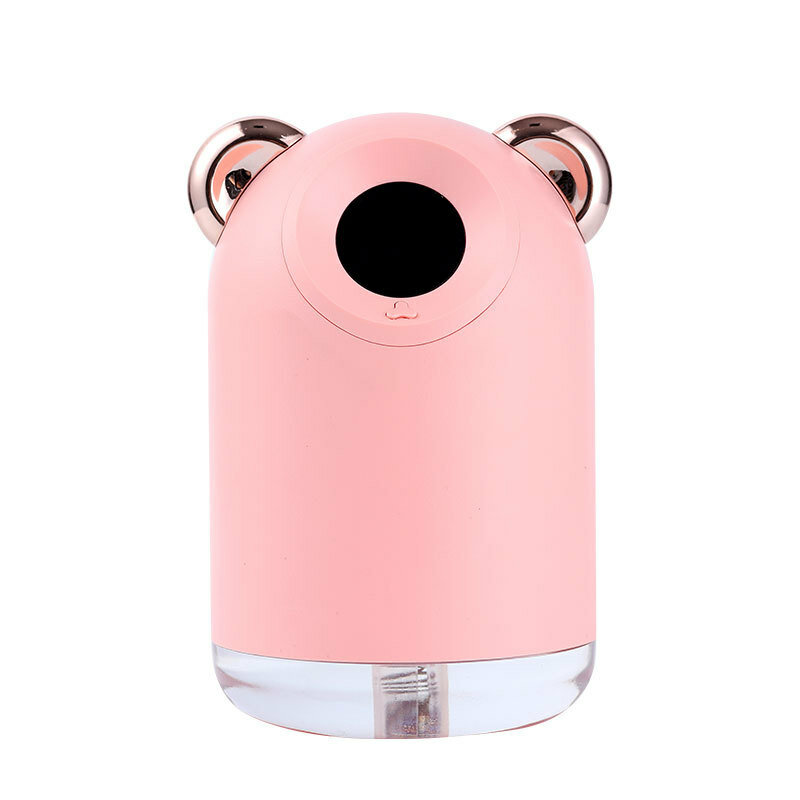 Увлажнитель воздуха мини Мишка с подсветкой, ультразвуковой увлажнитель для дома, ночник светильник - фотография № 1