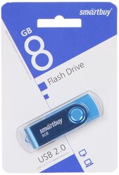 USB Flash Drive 8Gb - SmartBuy UFD 2.0 Twist Blue SB008GB2TWB