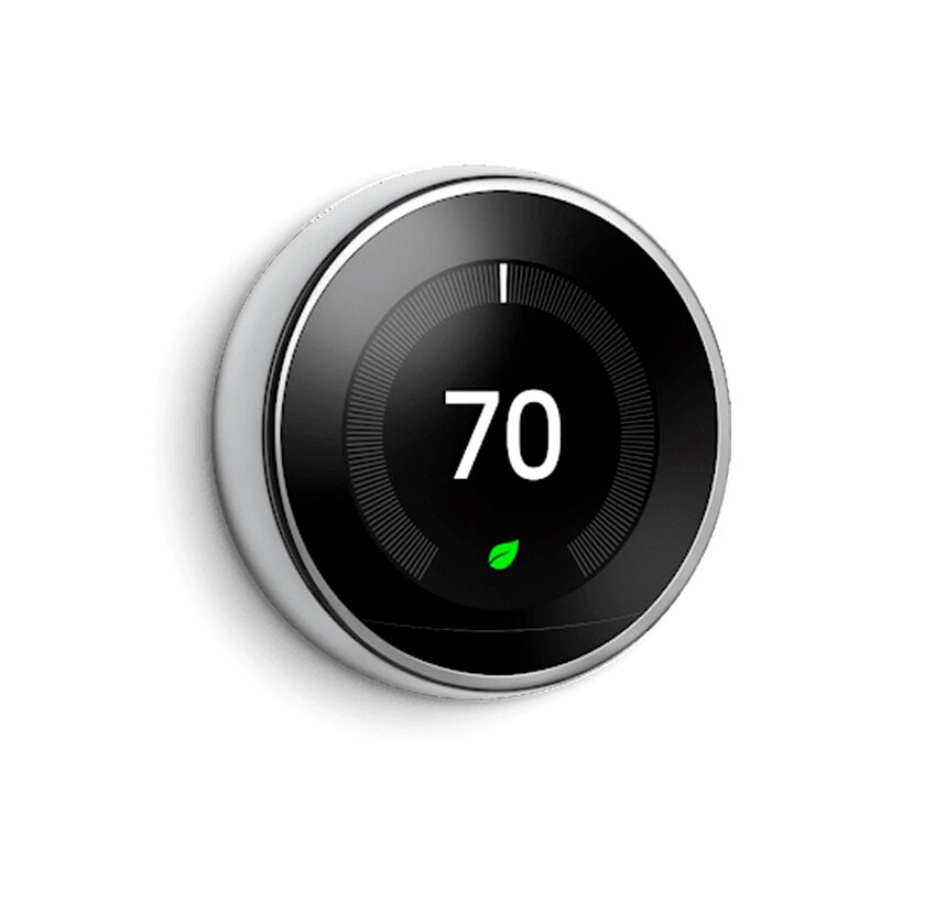 Терморегулятор Nest Learning Thermostat 3.0 серебристый - фотография № 1