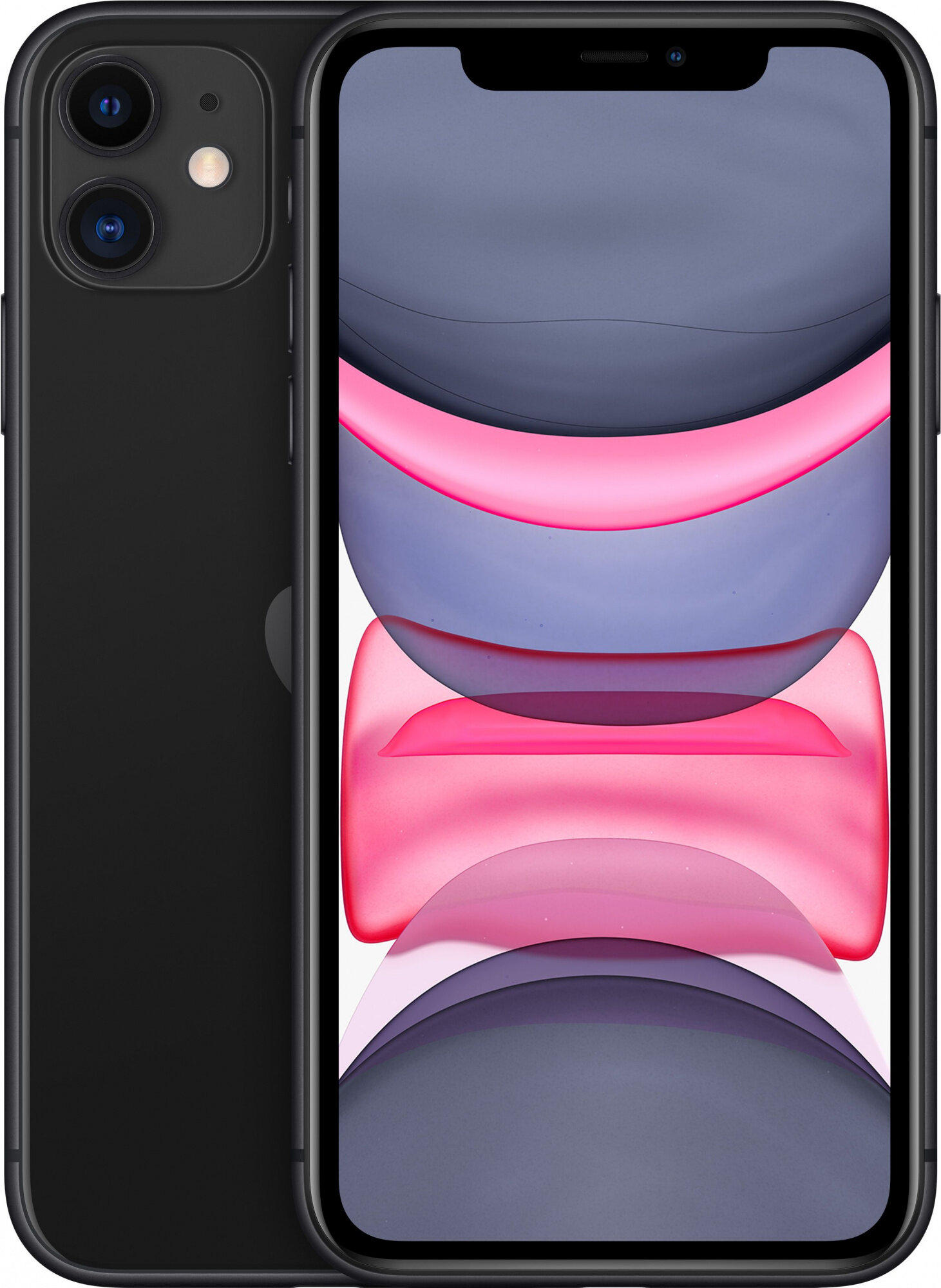 APPLE Смартфон Apple A2221 iPhone 11 128Gb 4Gb черный моноблок 3G 4G 1Sim 6.1" 828x1792 iOS 15 12Mpix 802.11 a/b/g/n/ac/ax NFC GPS GSM900/1800 GSM1900 TouchSc Ptotect MHDH3HN/A