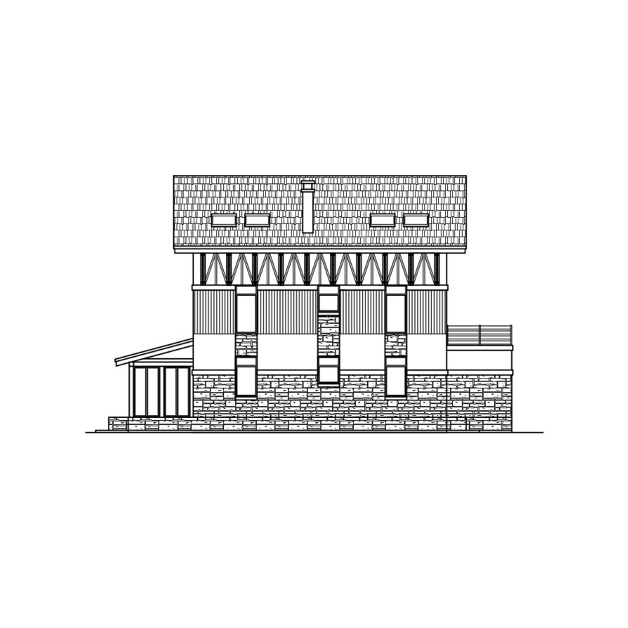 58-54A-Catalog-Plans - Проект трёхэтажного дома из газобетона с террасой - фотография № 5