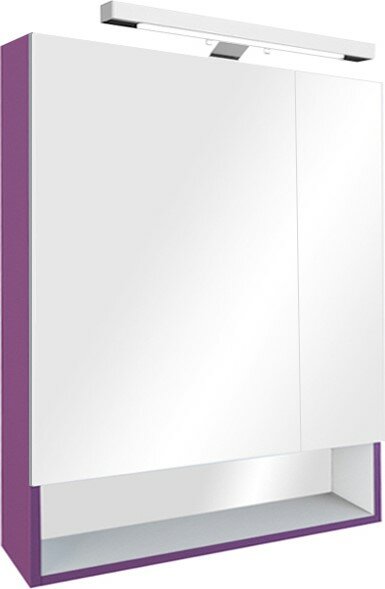 Roca Зеркало-шкаф Roca Gap 70 фиолетовый, с подсветкой