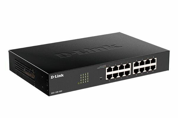 Настраиваемый L2 коммутатор D-Link DGS-1100-16V2/A2A c 16 портами 10/100/1000Base-T