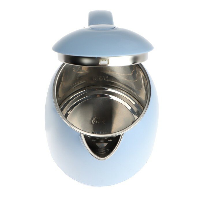 Чайник электрический "Добрыня" DO-1249B, пластик, 1.8 л, 2000 Вт, голубой - фотография № 5