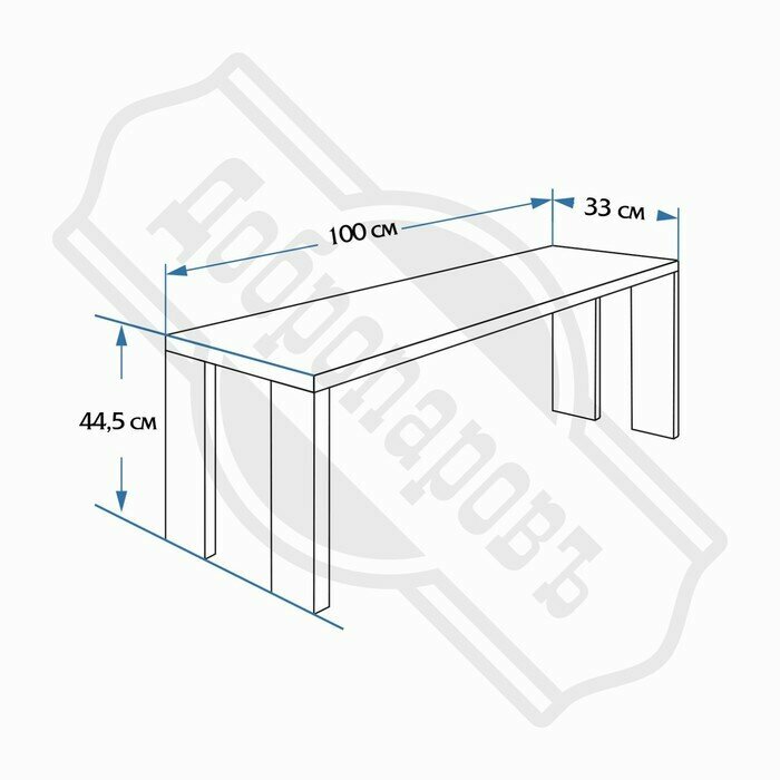 Лавка складная, хвоя, 100х33х44,5 см - фотография № 5