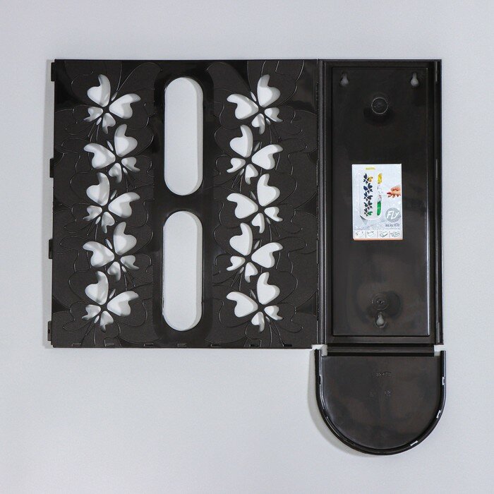 BEROSSI Корзина для пакетов Fly, 16,8×13,3×37,5 см, цвет чёрный - фотография № 7