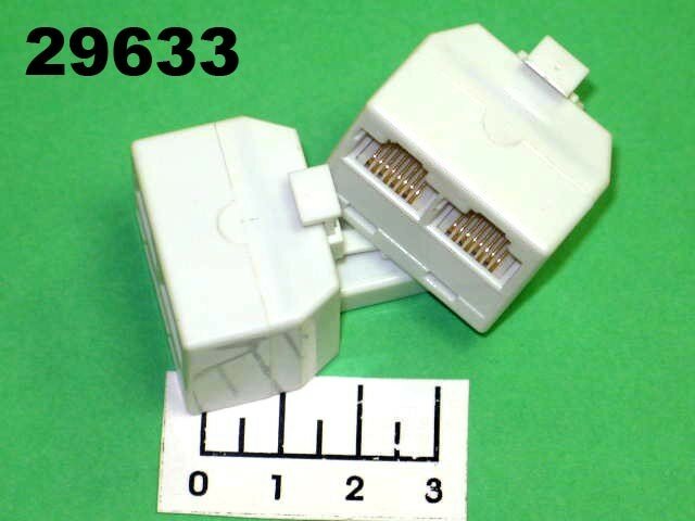 Переходник сетевой LAN (штекер 8Р8С (Rj-45) -2 гнезда 8Р8С (Rj-45)) Rexant 1шт