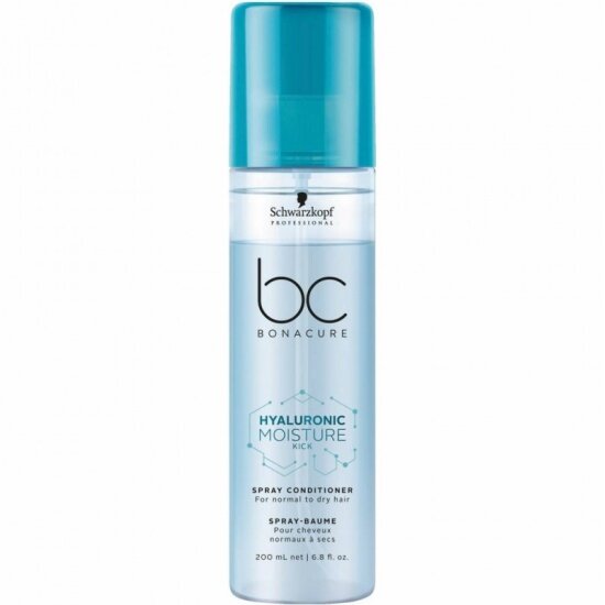 Спрей-кондиционер для волос SCHWARZKOPF PROFESSIONAL BC Hyaluronic moisture kick Увлажняющий, 200 мл.