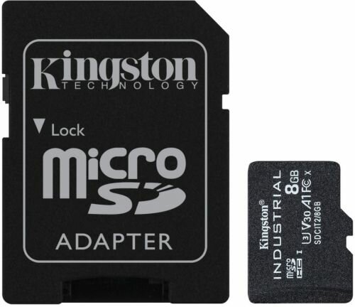 Промышленная карта памяти MicroSDHC 8Gb Kingston SDCIT2/8GB class10 UHS-I industrial с адаптером