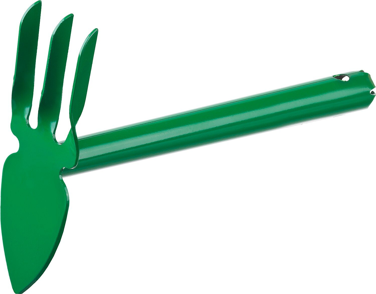 Мотыга-рыхлитель, росток 421423, с металлической ручкой, ″лепесток+3 зуба″ прямая, ширина рабочей части - 60мм - фотография № 1
