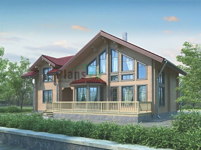 Проект дома Plans-11-14 (224 кв. м, клееный брус 200 мм)