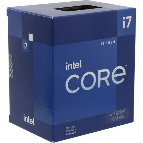 Процессор Intel Процессор Intel Core i7 12700F BOX (BX8071512700F, SRL4R)