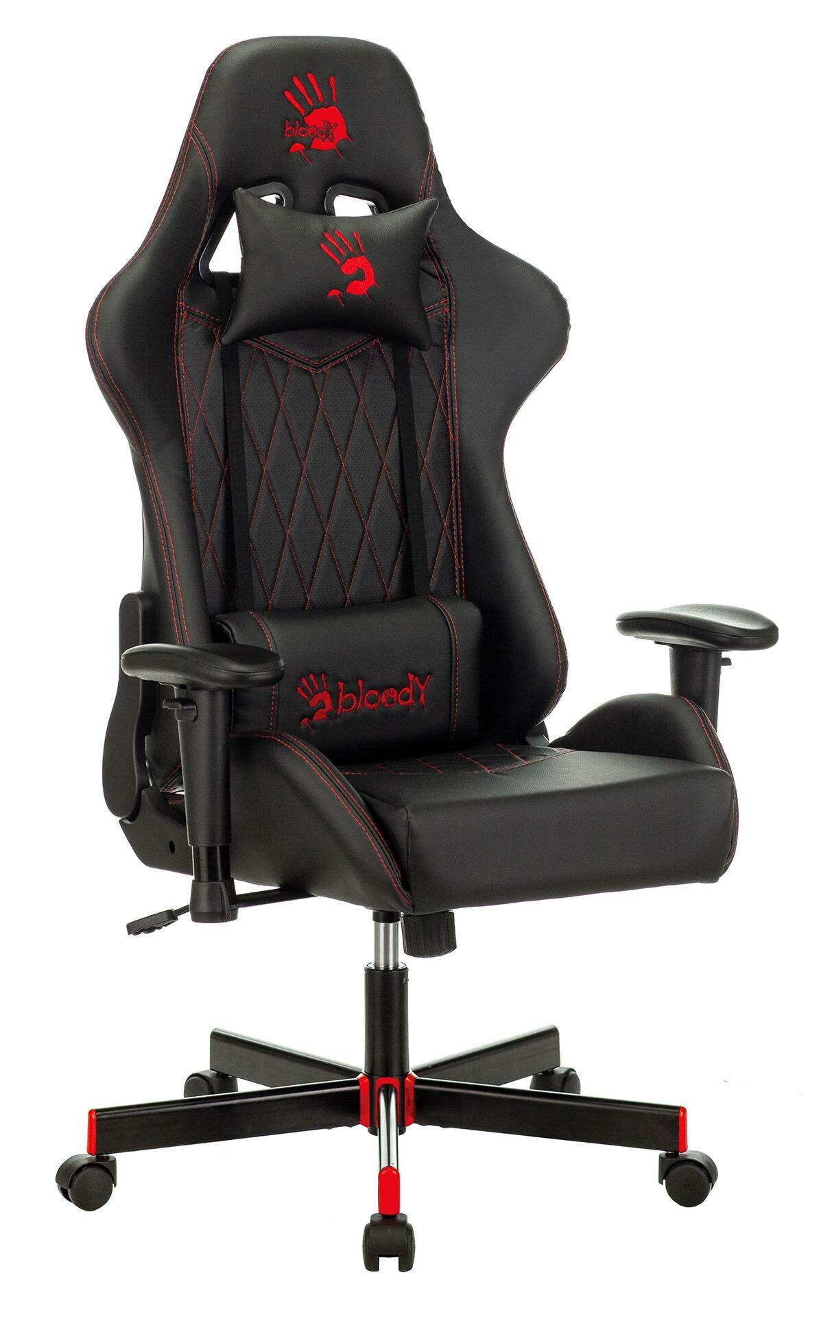 Кресло игровое A4Tech Bloody GC-800, обивка: эко.кожа, цвет: черный