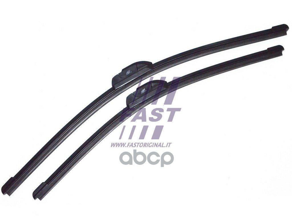 фото Щетка Стеклоочистителя Renault Trafic 01> Перёд Комплект Лев+Прав Плоские 600Mm+530Mm FAST арт. FT93233