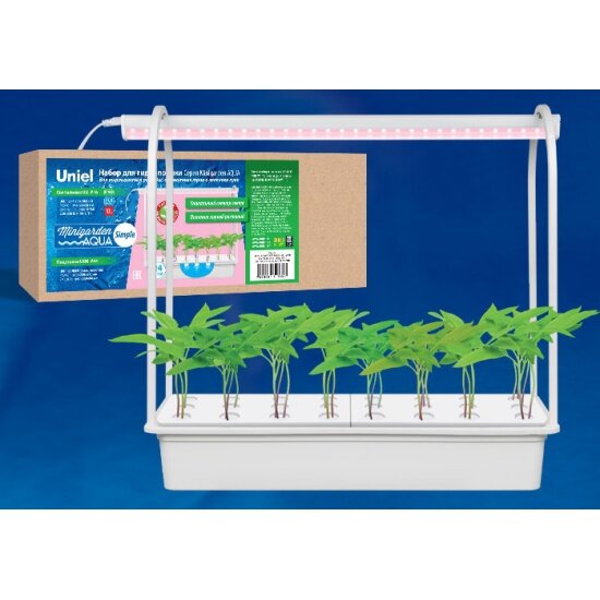 Uniel Набор для гидропоники ULT-P44D-10W/SPLE IP20 Aqua Simple White