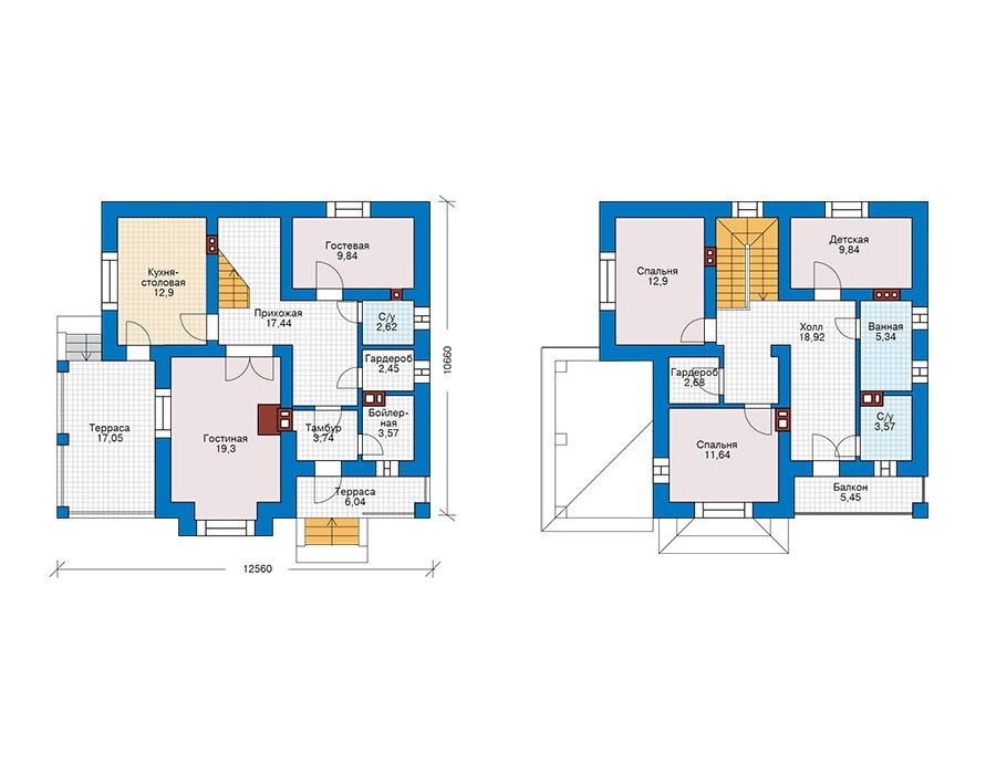 Проект дома Plans-74-48 (137 кв.м, кирпич) - фотография № 3