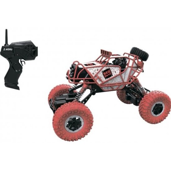 Раллийная машина бигвил 1TOY 1 TOY на радиоуправлении Драйв, 2,4GHz, 4WD, масштаб 1:43, скорость до 14км/ч, красно-белый