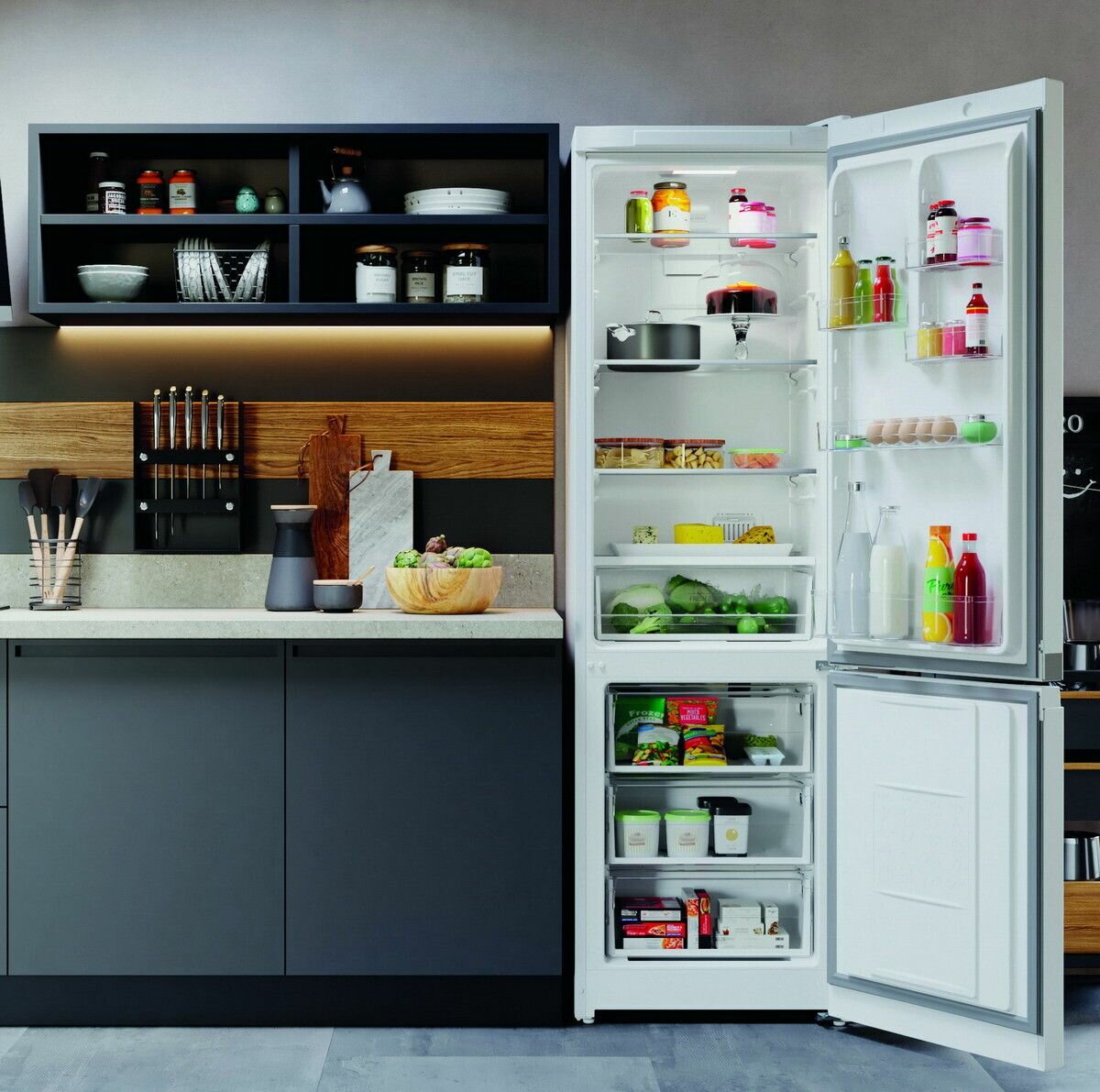 Холодильник HOTPOINT-ARISTON HT 5201I W белый (FNF, инвертор) - фотография № 6