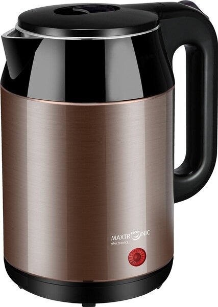 Чайник электрический MAXTRONIC MAX-601, 1800Вт, 2,2л, бежевый БИТ - фото №1