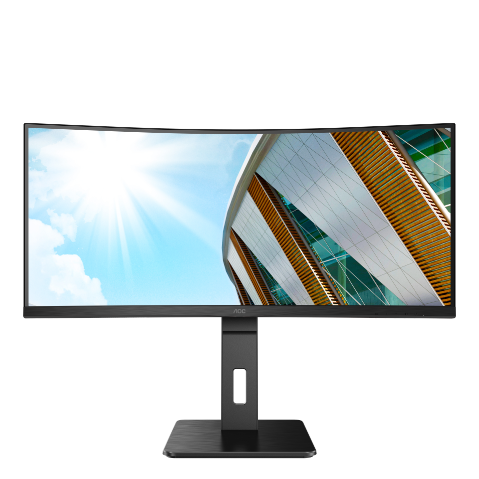 Монитор AOC 34"(3440x1440) AOC CU34P2C /матрица VA Матовая /Встроенные колонки Регулировка высоты