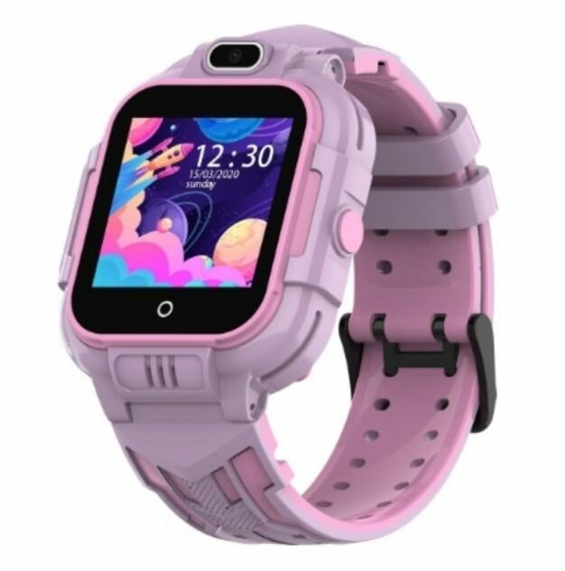 Детские умные часы Smart Baby Watch Wonlex KT16 GPS, WiFi, камера, 4G фиолетовые (водонепроницаемые)