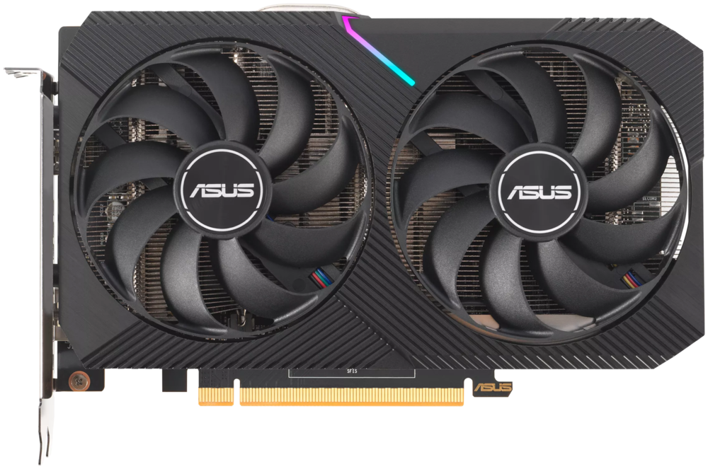 Видеокарта Asus Pci-e 4.0 Dual-rx6500xt-o4g AMD Radeon RX 6500XT 4096Mb 64 GDDR6 2650/18000 HDMIx1 D