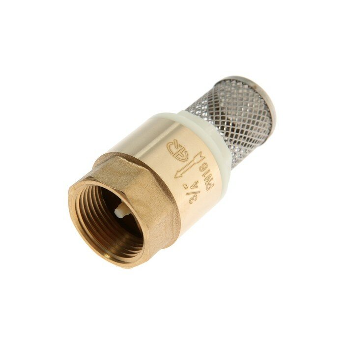 AQUALINK Клапан обратный АQUALINK, 3/4", внутренняя/внутренняя резьба, пластиковый сердечник, сетка - фотография № 2
