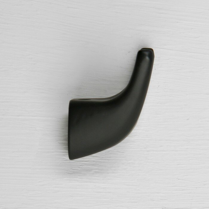 CAPPIO Крючок мебельный CAPPIO, двухрожковый, цвет черный - фотография № 4