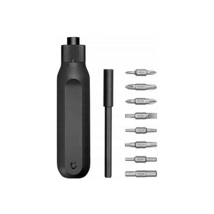 XIAOMI Отвертка Xiaomi Mi Ratchet Screwdriver (BHR4779GL) храповая реверсивная 16 в 1 черная