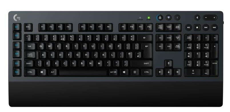 Клавиатура беспроводная Logitech G613 Wireless Mechanical Gaming Keyboard (Romer-G SWITCH), Bluetooth/USB, Черный, 920-008395