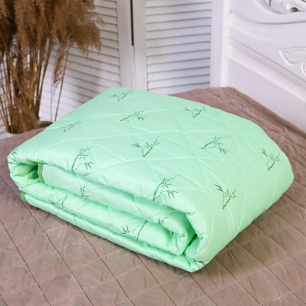 Одеяло Бамбук облегченное 140х205 см вес 860гр микрофибра 150г/м 100% полиэстер